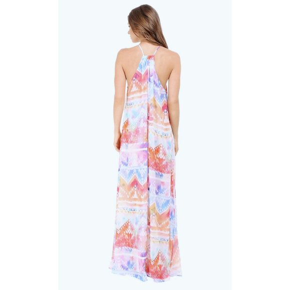 Moving Sale! Worn Once Show Me Your Mumu Bronte Maxi Dress w/ Sheer Overlay Med - Picture 3 of 14
